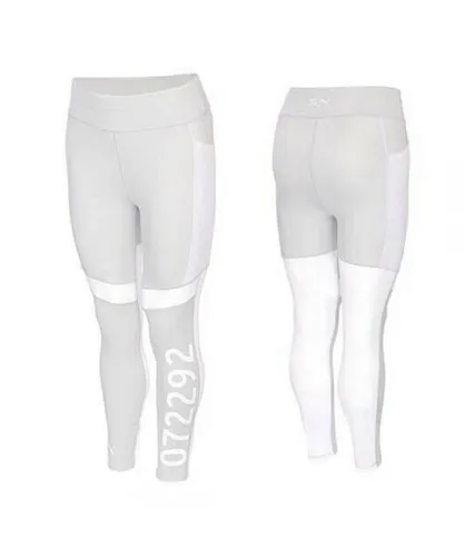 Puma x Selena Gomez Stretch Waist Light Grey Womens Tight Leggings 518523 02 - White