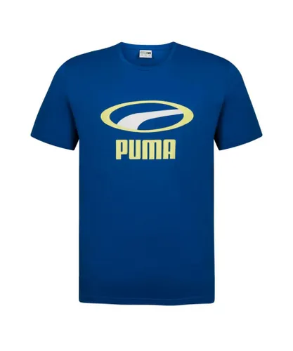 Puma XTG Graphic Mens Tee Casual Branded T-Shirt Blue Top 595663 73