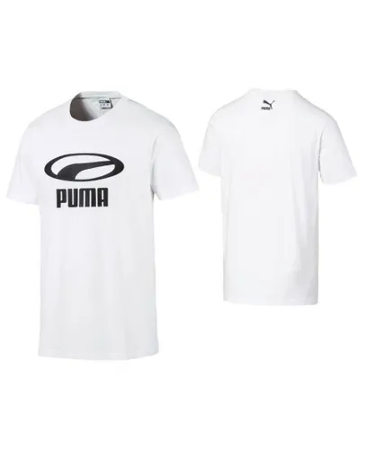 Puma XTG Graphic White Short Sleeve Tee T-Shirt Top - Mens