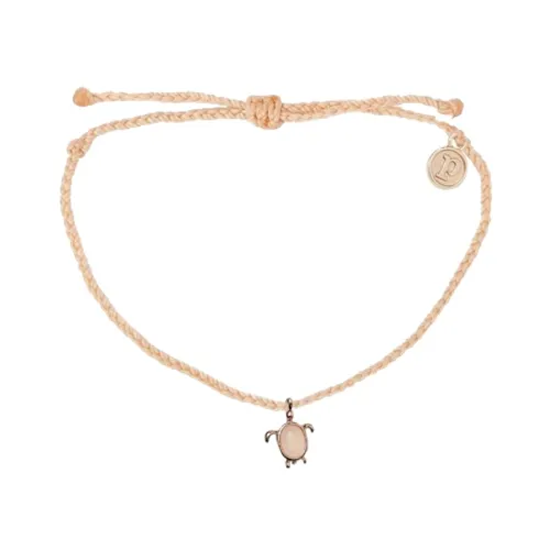 Pura Vida Sea Turtle Rose Gold Bracelet - Blush - O/S