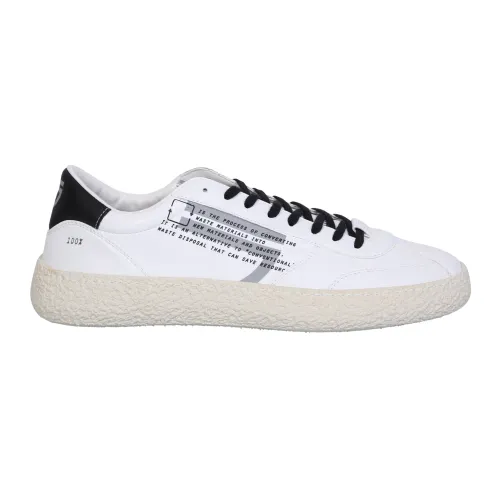 Puraai , Graphic Print Sneakers with Contrasting Heel ,White male, Sizes: