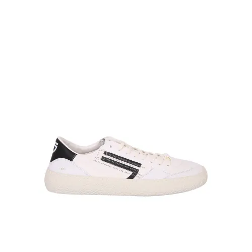 Puraai , White Mora Low-Top Sneakers ,White male, Sizes: