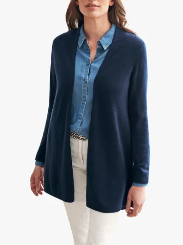 Pure Collection Gassato Cashmere Swing Cardigan - Navy - Female