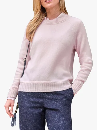 Pure Collection Lofty Cashmere Raglan Sleeve Jumper, Soft Oyster - Soft Oyster - Female