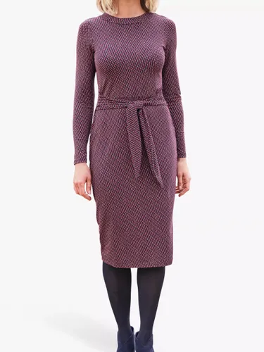Pure Collection Tie Front Jersey Dress, Multi - Multi - Female