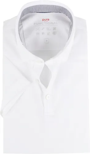 Pure Functional Polo slim fit shor White