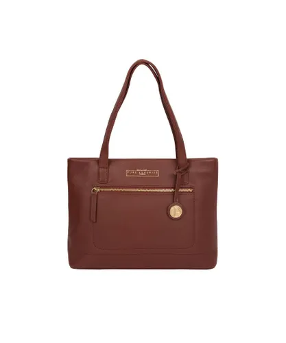 Pure Luxuries Womens 'Adley' Chestnut Leather Handbag - One Size