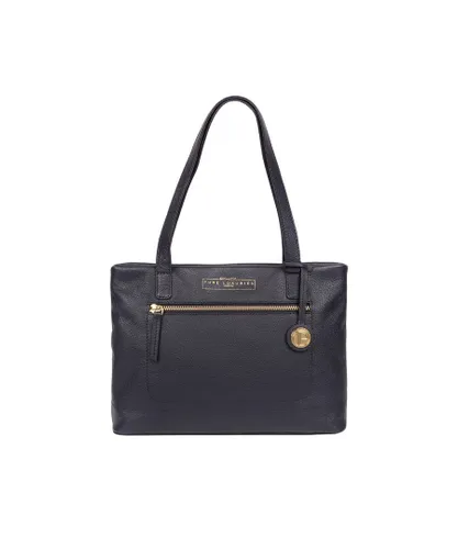 Pure Luxuries Womens 'Adley' Navy Leather Handbag - One Size