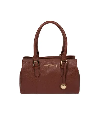 Pure Luxuries Womens 'Astley' Chestnut Leather Handbag - One Size
