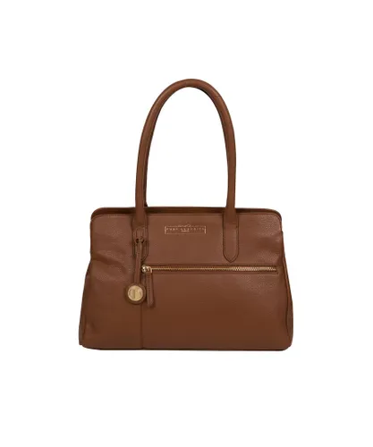 Pure Luxuries Womens 'Darby' Tan Leather Handbag - One Size