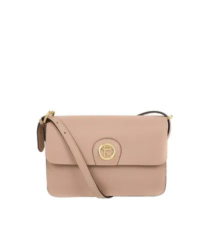 Pure Luxuries Womens 'Derwent' Blush Pink Leather Cross Body Bag - One Size