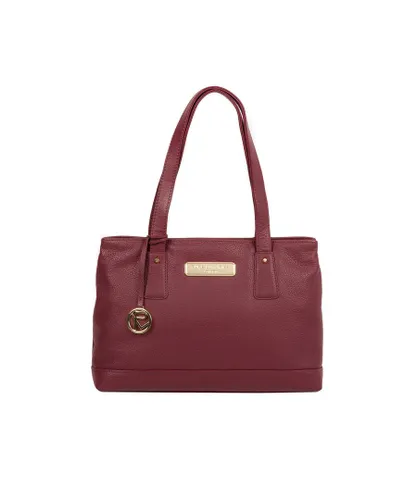 Pure Luxuries Womens 'Kate' Pomegranate Leather Handbag - Red - One Size