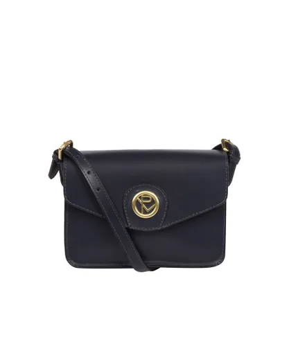 Pure Luxuries Womens 'Langdale' Navy Leather Cross Body Bag - One Size