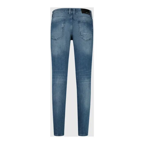Pure Path , Skinnyfit Denim Blue Jeans ,Blue male, Sizes: