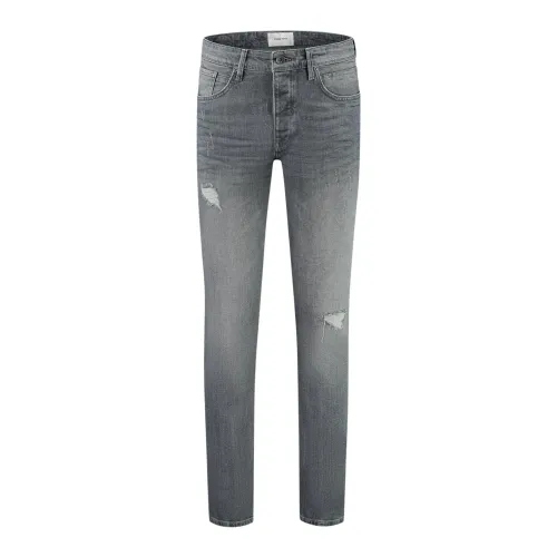 Pure Path , The Ryan W1226 Men's Grey Jeans ,Gray male, Sizes: