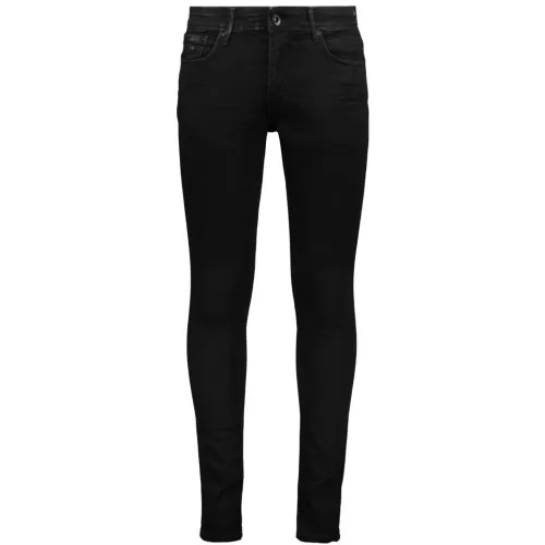 PureWhite , Black Denim Skinny Jeans - Timeless Addition to Your Wardrobe ,Black male, Sizes: