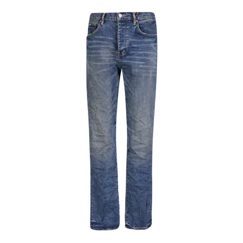 Purple Brand , Blue Distressed Jeans for Men ,Blue male, Sizes: