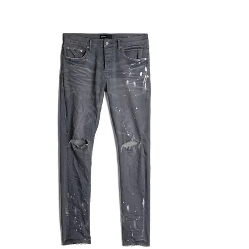 Purple Brand P001 Worn Slim Jeans - Grey