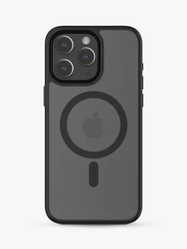 QDOS Hybrid Soft & Snap Case for iPhone 15 Pro Max - Black Titanium - Unisex