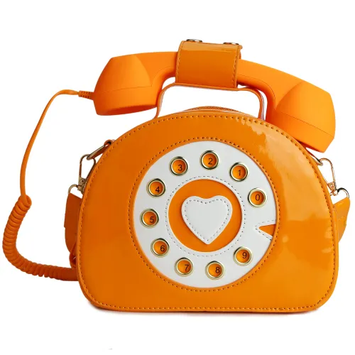 QiMing Retro dial telephone Crossbody Shoulder Bag