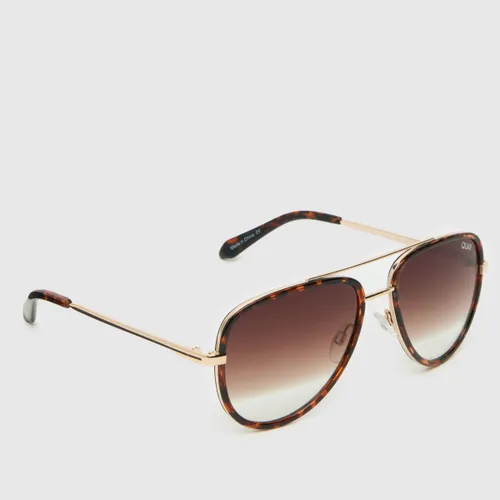 Quay Brown all in Mini Sunglasses