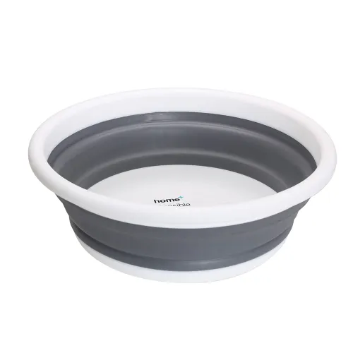 Quest Collapsible-wares Medium Round Bowl or Wash Basin - 8L (Grey)
