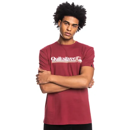 Quiksilver All Lined Up T-Shirt - Ruby Wine
