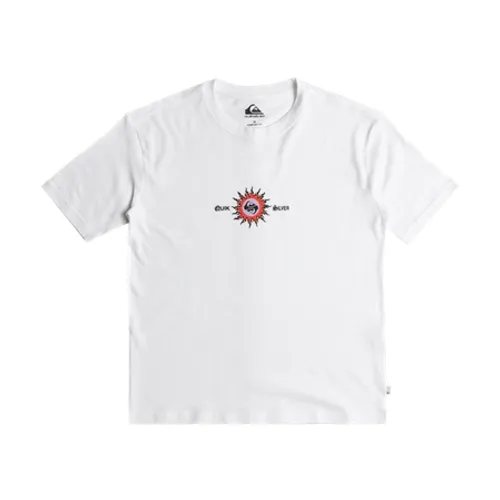 Quiksilver Boys Burn Out T-Shirt - White