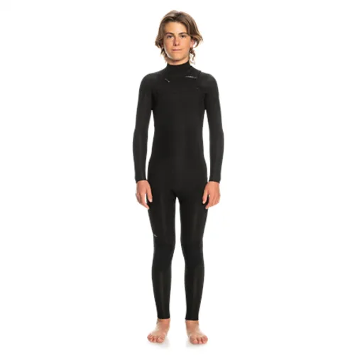 Quiksilver Boys Everyday Sessions 4/3mm Chest Zip Wetsuit - Black