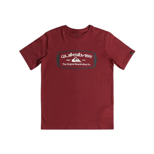 Quiksilver Boys Mind Barrel T-Shirt - Tibetan Red