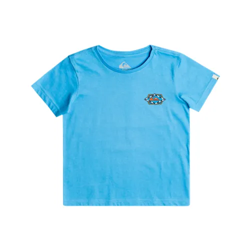Quiksilver Boys Retro Waves T-Shirt - Azure Blue