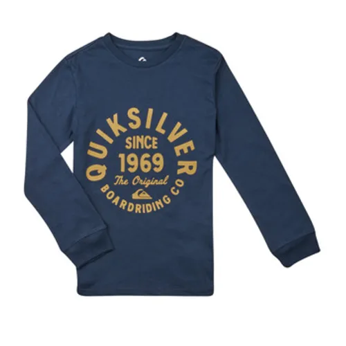 Quiksilver  CIRCLED SCRIPT FRONT LS  boys's  in Marine