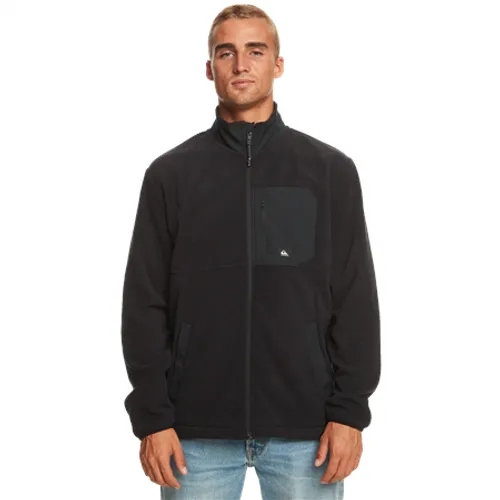 Quiksilver Collar Zip Fleece Jacket - Black