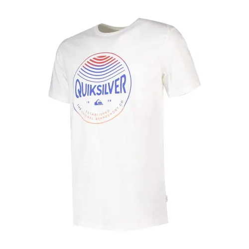 QUIKSILVER - Colors in Stereo T-Shirt for Men Snow White