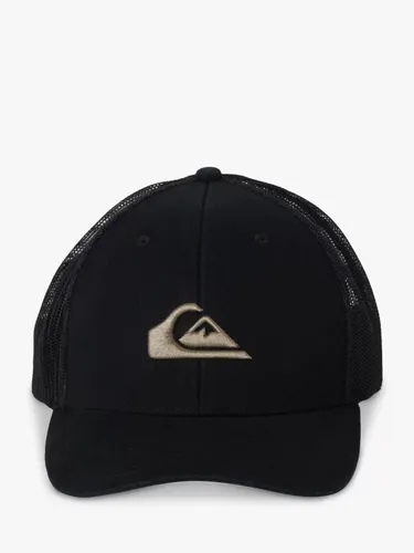 Quiksilver Cotton Blend Trucker Hat, Black - Black - Male