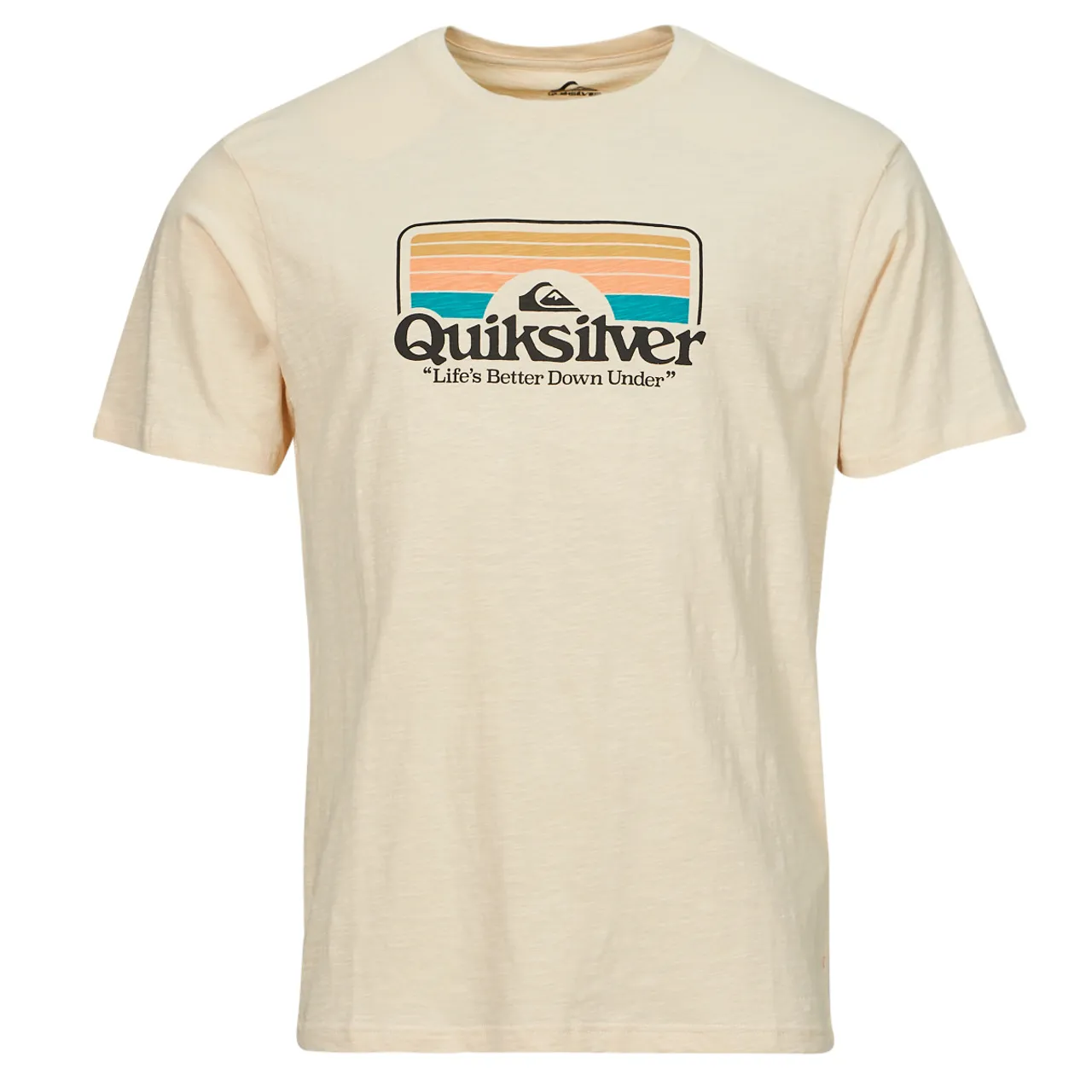 Quiksilver  STEP INSIDE SS  men's T shirt in White