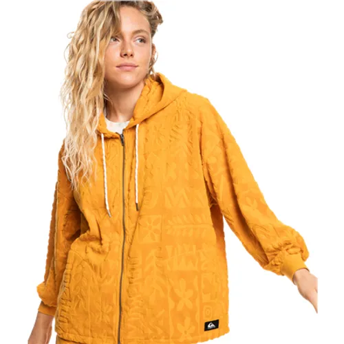 Quiksilver Womens Collection Nomad Culture Zip Fleece Jacket - Sunflower
