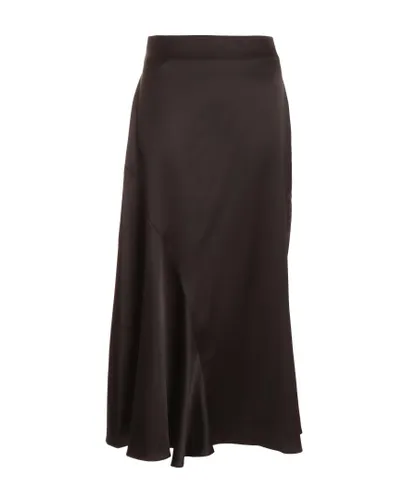 Quiz Womens Black Satin Midaxi Skirt