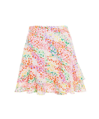 Quiz Womens Multicoloured Animal Print Mini Skirt