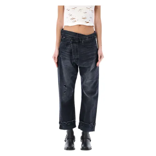 R13 , Casual Black Jeans for Women ,Black female, Sizes: