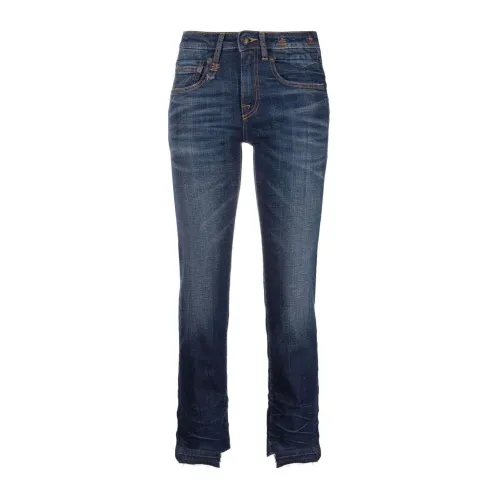 R13 , Classic Boy Straight Jeans ,Blue female, Sizes: