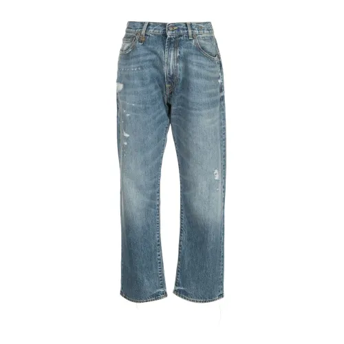 R13 , Cotton Boyfriend Jeans ,Blue female, Sizes: