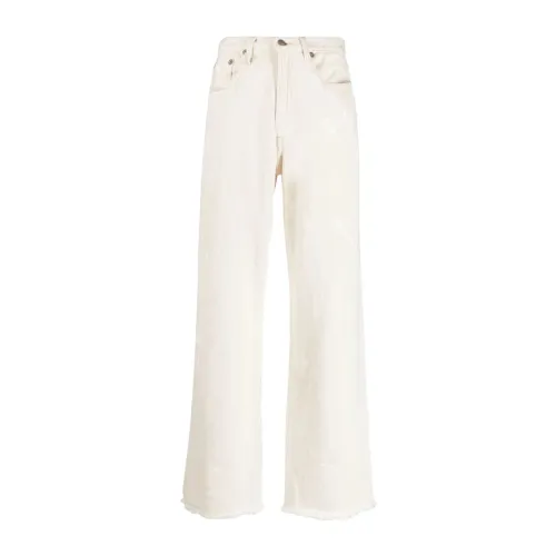 R13 , D`arcy Loose Jean ,Beige female, Sizes: