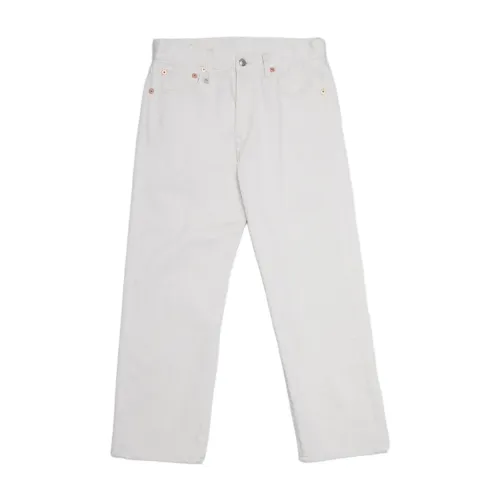 R13 , Ecru Bedford Cord Boyfriend Jeans ,White female, Sizes: