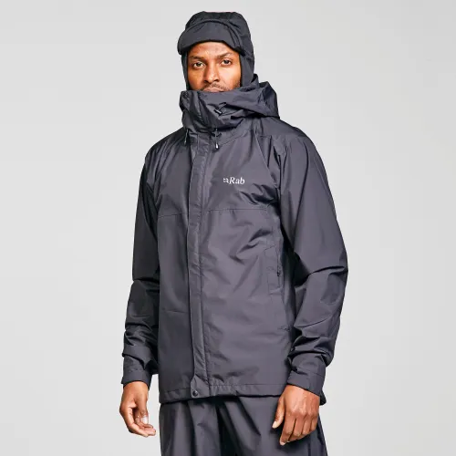 Rab Men's Downpour Eco Waterproof Jacket - Blk, BLK