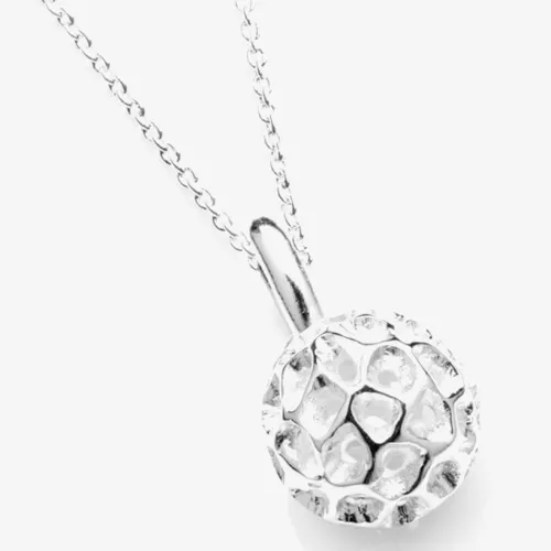 Rachel Galley Mini Globe Silver Pendant Necklace G105-SV