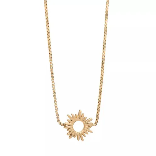 Rachel Jackson London Necklaces - 9K Solid Mini Electric Sunburst Necklace - gold - Necklaces for ladies