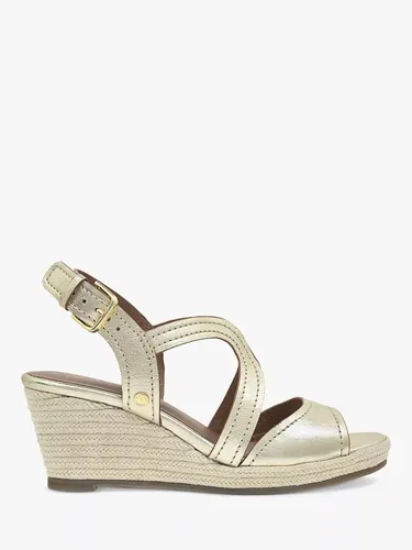 Radley Florence Close Leather Wedge Sandals - Soft Gold - Female