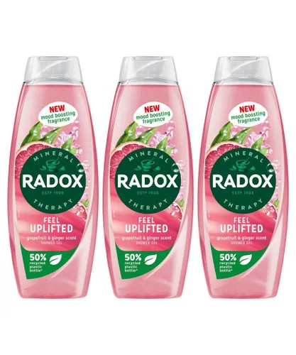 Radox Mens Shower Gel Feel Uplifted With Grapefruit & Ginger Scent 675 ml, 3 Pack - NA - One Size
