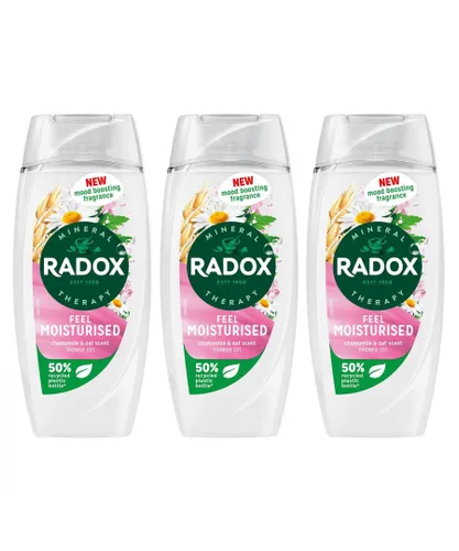 Radox Womens Mineral Therapy Shower Gel Feel Moisturised with chamomile & oat, 225ml, 3 Pack - NA - One Size